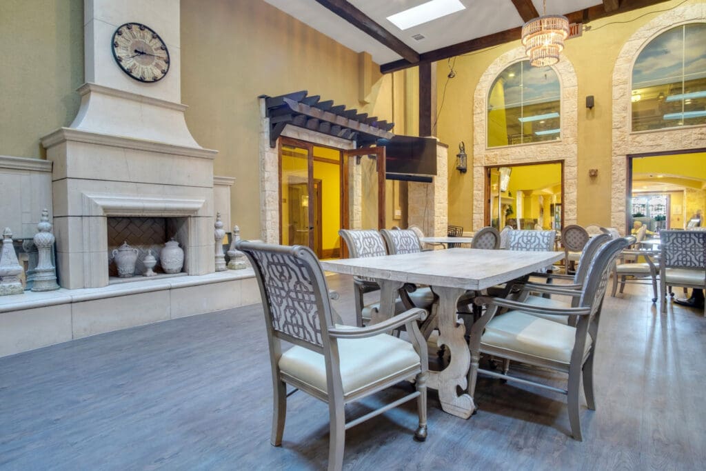 Interior image of The Landon at Lake Highlands' dining room for private events.